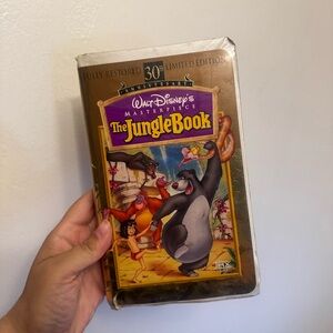 Disney The Jungle Book VHS - Brown and Yellow